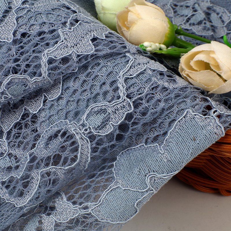Dress Cutwork Bridal Nylon Lace Fabric for Women's Wear Wholesale Supp 4